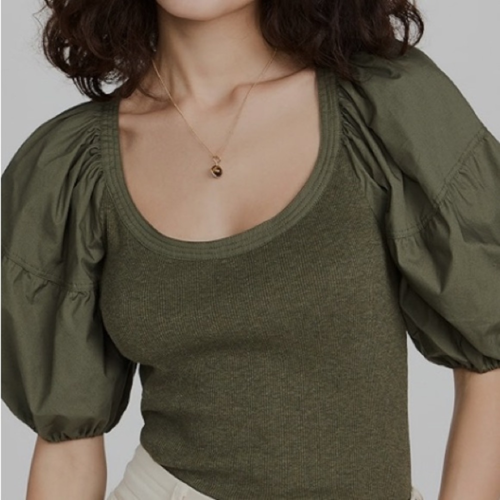 Ulla Johnson Dark Olive Top